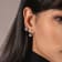 White Cubic Zirconia 14k White Gold Earrings With Velvet Gift Box 2.00ctw