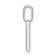 14K White Gold Diamond Lower Case Letter M Initial Pendant