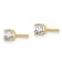 14K Yellow Gold Lab Grown Diamond 1/4ctw Certified VS/SI GH 4 Prong Earrings