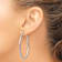 Rhodium Over 14k White Gold 1 15/16" Polished Tube Hoop Earrings