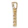 14k Yellow Gold Children's Cubic Zirconia Cross Chain Slide Pendant
