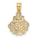 10K Yellow Gold Polished Scallop Shell Charm