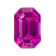 Pink Sapphire 8.4x5.5mm Emerald Cut 2.09ct