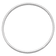 Rhodium Over 14k White Gold 3mm Polished Square Tube Slip-on Bangle