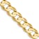 10k Yellow Gold 6.75mm Open Concave Curb Link Bracelet
