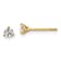 14K Yellow Gold Lab Grown Diamond 1/4ctw VS/SI GH 3 Prong Earrings