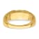 10K Yellow Gold with Rhodium Diamond Men's Ring