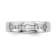Rhodium Over 14K White Gold Lab Grown Diamond SI1/SI2, G H I, Men's Band