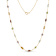 Multi-Gem 14k Yellow Gold 18" Necklace 11.05ctw