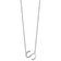 Rhodium Over 14k White Gold Sideways Diamond Initial S Pendant Cable
Link 18 Inch Necklace