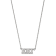Rhodium Over Sterling Silver LogoArt Kappa Kappa Gamma Medium Pendant Necklace