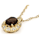 Smoky Quartz And Champagne Diamond Pendant Necklace In 18K Gold Over
Sterling Silver 1.78ctw