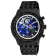 Seapro Men's Meridian World Timer GMT Blue Dial, Black Stainless Steel Watch