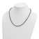 Sterling Silver Antiqued and Satin 4.0mm Box 30 Inch Chain