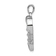 Rhodium Over 14k White Gold Three Stone Diamond Heart Pendant
