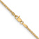 14k Yellow Gold 1.9mm Solid Flat Wheat 20 Inch Chain