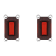 5x3mm Emerald Cut Garnet 14k White Gold Stud Earrings