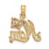 14K Two-Tone MOM with Butterfly Charm