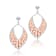 Two-Tone Teardrop Dangle Earrings In Sterling Silver And 18K Rose Gold
Over Sterling Silver