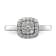 Rhodium Over 14K White Gold Lab Grown Diamond SI1/SI2, G H I, Squared
Halo Ring