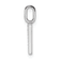 Rhodium Over 14k White Gold Diamond Number 7 Pendant