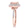 1.62ct Morganite And 0.10ctw Diamond 14k Rose Gold Double Halo Ring