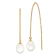 14K Yellow Gold 7-8mm White Rice Freshwater Cultured Pearl Cable Chain
Threader Earrings