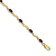 14k Yellow Gold and Rhodium Over 14k Yellow Gold Fancy Diamond and
Garnet Bracelet