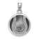 Rhodium Over Sterling Silver MLB LogoArt Minnesota Twins Enameled Pendant