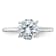 Rhodium Over 14K White Gold 1 3/4 ct. D E F Pure Light Round Moissanite
Solitaire Ring