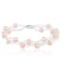 6-7mm Pink Cultured Freshwater Pearl Silver  Bracelet