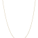 14k Yellow Gold 0.6mm Solid Cable 13 Inch Chain