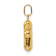 14k Yellow Gold 3D Polished Puffed Cross Pendant