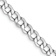 14k White Gold 4.3mm Semi-Solid Curb Link Chain 26 inch