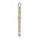 14k Yellow Gold and 14k White Gold Diamond Filigree Cross Pendant