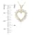 0.75ctw Diamond Heart Pendant 14k Yellow Gold