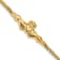 14k Yellow Gold Polished and Textured Claddagh Bracelet