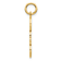 14k Yellow Gold Textured Dad Pendant