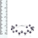 6-7mm Black Cultured Freshwater Pearl Silver  Bracelet