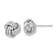 Rhodium Over 14k White Gold Polished 10mm Triple Love Knot Stud Earrings