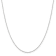 Rhodium Over Sterling Silver 1.25mm Cable Chain with 2 Inch Extension Necklace