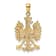 14k Yellow Gold Textured Phoenix Mythological Bird Charm