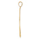 14k Yellow Gold Filigree Moon Pendant