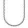 Rhodium Over Sterling Silver 4.0mm Box 30 Inch Chain