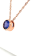 Round Tanzanite and Cubic Zirconia 18K Rose Gold Over Sterling Silver
Pendant with chain, 2.15ctw.
