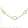 14K Yellow Gold Polished Oval Link 20-inch Necklace