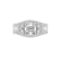 White Cubic Zirconia Platinum Over Sterling Silver Ring 3.51ctw