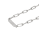 White Cubic Zirconia Platineve® Paperclip Necklace 1.24ctw