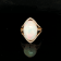 Ethiopian Opal Oval Cabochon and Round Diamond 14K Yellow Gold Ring, 9.50ctw