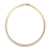 Polished Omega Necklace In 14K Gold Over Sterling Silver